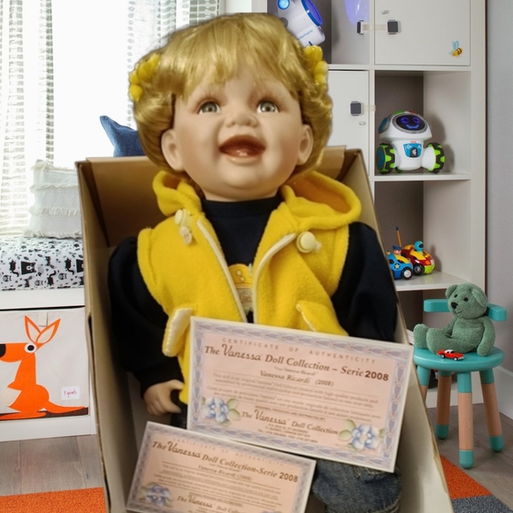 Vanessa Ricardi Other - Vanessa by Vanessa Ricardi 2008 collection Dolls with Yellow Vest and Blue Jeans